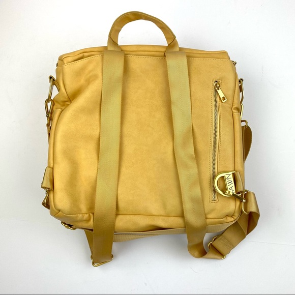 Fawn Design the Original Diaper Bag Pale Yellow with Changing Pad - Picture 3 of 9